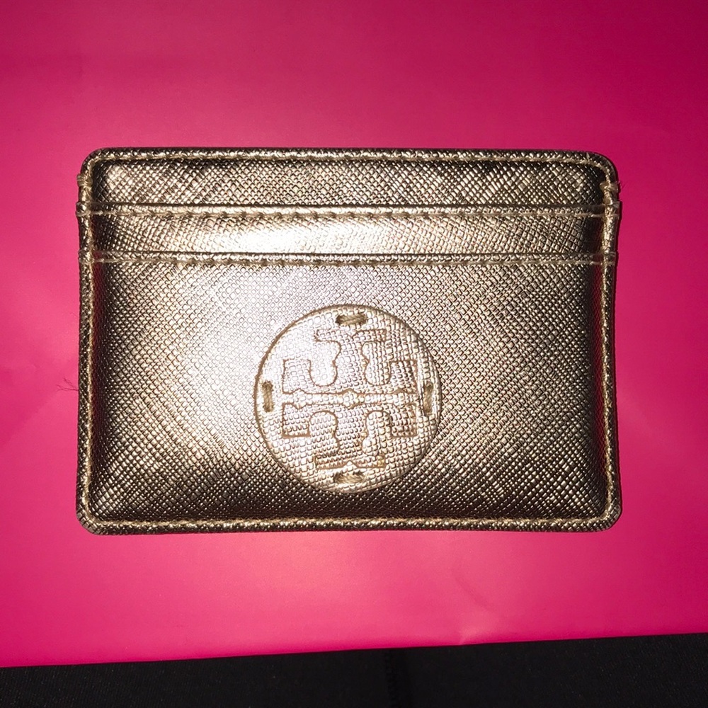 Tory Burch rose gold car holder